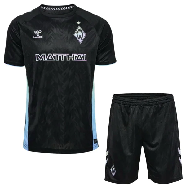 Tercera Conjunto De Niños Werder Bremen 2024 2025 Negro Werder Bremen Niños Conjunto 2024 2025 Tercera Negro - Tuta Werder Bremen Niños | tiendasdefutboles