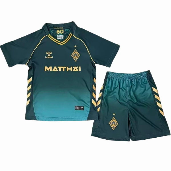 Tercera Conjunto De Niños Werder Bremen 2025 2026 Verde Werder Bremen Niños Conjunto 2025 2026 Tercera Verde - Tuta Werder Bremen Niños | tiendasdefutboles