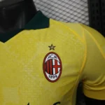 Tercera Jugadores Camiseta AC Milan 2025 2026 Amarillo