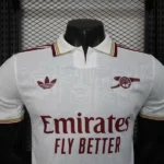 Tercera Jugadores Camiseta Arsenal 2025 2026 Blanco Amarillo