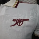 Tercera Jugadores Camiseta Arsenal 2025 2026 Blanco Amarillo