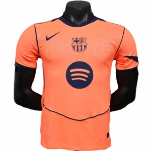 FC Barcelona Camiseta Edición Jugadores 2025 2026 Tercera Naranja - Camiseta Barcelona | tiendasdefutboles
