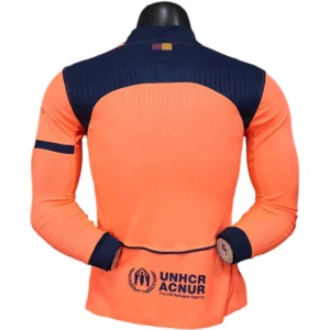 FC Barcelona Camiseta Edición Jugadores 2025 2026 Tercera Naranja - Camiseta Barcelona | tiendasdefutboles