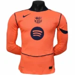 FC Barcelona Camiseta Edición Jugadores 2025 2026 Tercera Naranja - Camiseta Barcelona | tiendasdefutboles