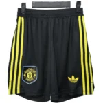 Manchester United Pantalones Edición Jugadores 2025 2026 Tercera Negro - Maglia Manchester United | tiendasdefutboles