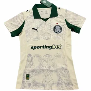 SE Palmeiras Mujer Camiseta 2025 2026 Tercera Amarilla - Camisetas De Futbol Personalizadas | tiendasdefutboles