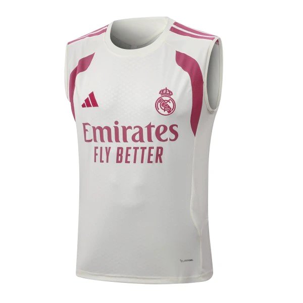 Camiseta Sin Mangas Real Madrid 2026 2027 Amarillo Rosa Real Madrid Camiseta 2026 2027 Amarilla - Camiseta Real Madrid | tiendasdefutboles