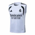 Camiseta Sin Mangas Real Madrid 2026 2027 Blanco Negro