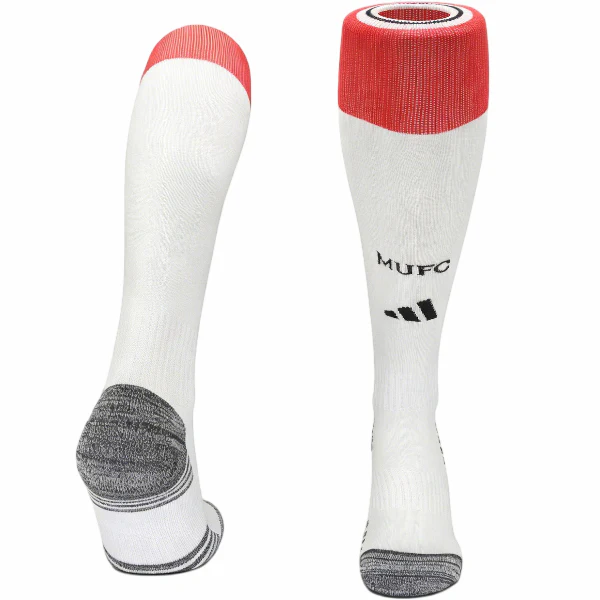Casa Calcetines Niños Manchester United 2026 2027 Blanco Manchester United Niños Calcetines 2026 2027 Casa Blanco - Equipacion Manchester United Niños | tiendasdefutboles