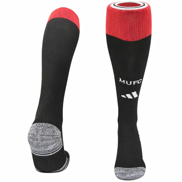 Casa Calcetines Niños Manchester United 2026 2027 Negro Manchester United Niños Calcetines 2026 2027 Casa Negro - Equipacion Manchester United Niños | tiendasdefutboles