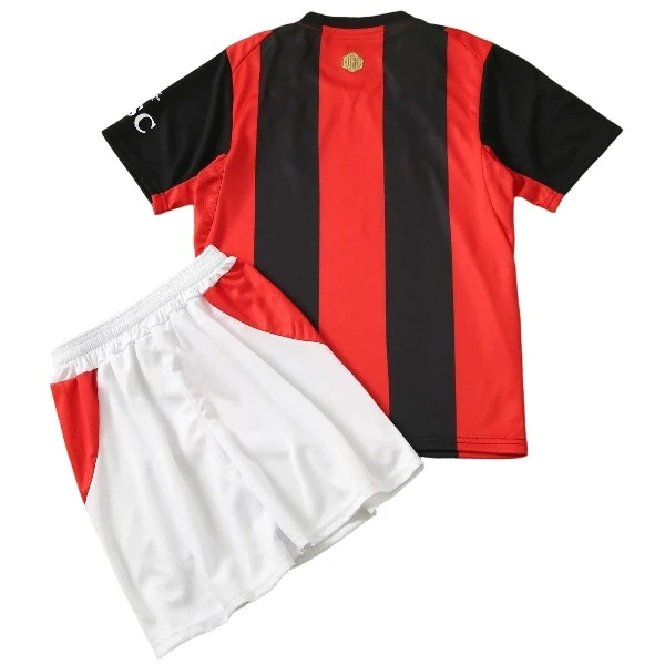 Casa Conjunto De Niños AC Milan 2026 2027 Rojo Negro AC Milan Niños Conjunto 2026 2027 Casa Rojo - AC Milan Niños Barata | tiendasdefutboles