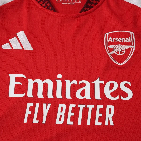 Casa Conjunto De Niños Arsenal 2026 2027 Rojo Blanco Arsenal Niños Conjunto 2026 2027 Casa Rojo - Equipacion Arsenal Niños | tiendasdefutboles