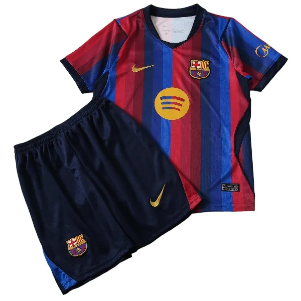 Casa Conjunto De Niños Barcelona 2026 2027 Azul FC Barcelona Niños Conjunto 2026 2027 Casa Azul - Equipacion Fc Barcelona Niños | tiendasdefutboles