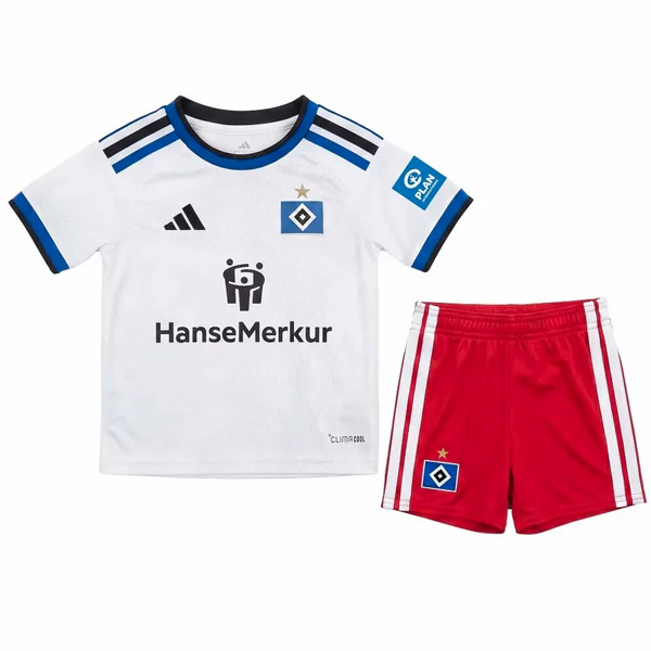 Casa Conjunto De Niños Hamburgo S.V 2026 2027 Blanco Hamburgo S.V Niños Conjunto 2026 2027 Casa Blanco - Hamburgo S.V Niños Barata | tiendasdefutboles