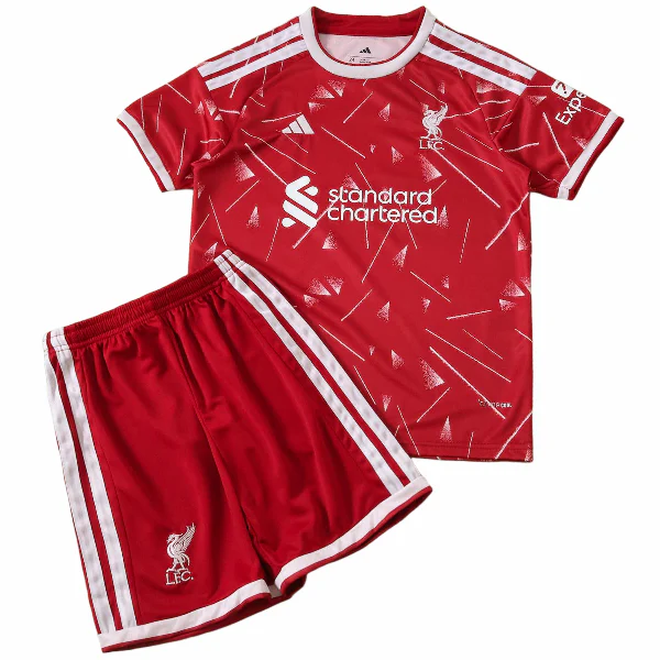 Casa Conjunto De Niños Liverpool 2026 2027 Rojo Liverpool Niños Conjunto 2026 2027 Casa Rojo - Equipacion Liverpool Niños | tiendasdefutboles