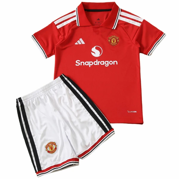 Casa Conjunto De Niños Manchester United 2026 2027 Rojo Manchester United Niños Conjunto 2026 2027 Casa Rojo - Equipacion Manchester United Niños | tiendasdefutboles