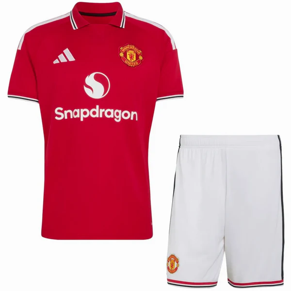 Casa Conjunto De Niños Manchester United 2026 2027 Rojo Manchester United Niños Conjunto 2026 2027 Casa Rojo - Equipacion Manchester United Niños | tiendasdefutboles