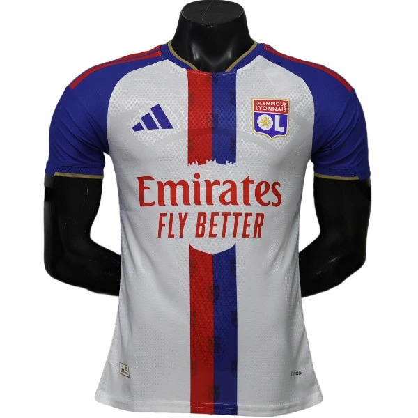 Casa Jugadores Camiseta Lyon 2026 2027 Blanco Lyon Camiseta Edición Jugadores 2026 2027 Casa Blanca - Camiseta Lyon | tiendasdefutboles