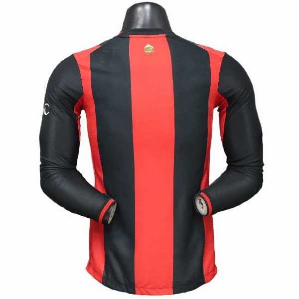 Casa Jugadores Camiseta Manga Larga AC Milan 2026 2027 Rojo AC Milan Camiseta Edición Jugadores 2026 2027 Casa Roja - Camiseta Ac Milan | tiendasdefutboles