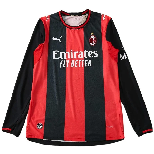 Casa Jugadores Camiseta Manga Larga AC Milan 2026 2027 Rojo AC Milan Camiseta Edición Jugadores 2026 2027 Casa Roja - Camiseta Ac Milan | tiendasdefutboles