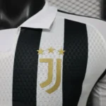 Casa Jugadores Camiseta Manga Larga Juventus 2026 2027 Blanco Negro