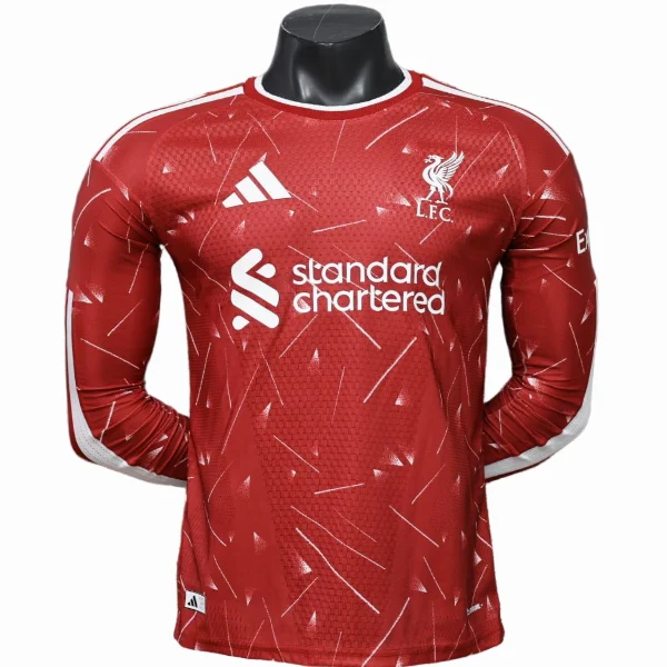 Casa Jugadores Camiseta Manga Larga Liverpool 2026 2027 Rojo Liverpool Camiseta Edición Jugadores 2026 2027 Casa Roja - Camiseta Liverpool | tiendasdefutboles