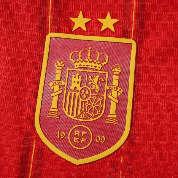 Casa Jugadores Manga Larga España 2 Estrellas 2026 Rojo España Camiseta Edición Jugadores 2026 Casa Roja - Camiseta España | tiendasdefutboles