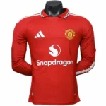 Casa Jugadores Manga Larga Manchester United 2026 2027 Rojo