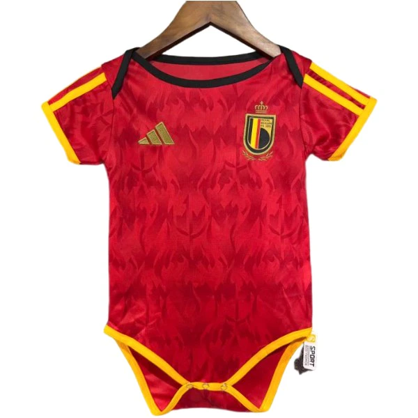 Casa Onesies Niños Bélgica 2026 Rojo Bélgica Niños Camiseta 2026 Casa Roja - Camiseta Belgica.niños | tiendasdefutboles