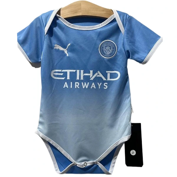 Casa Onesies Niños Manchester City 2026 2027 Azul Manchester City Niños Camiseta 2026 2027 Casa Azul - Camiseta Manchester City Niños | tiendasdefutboles