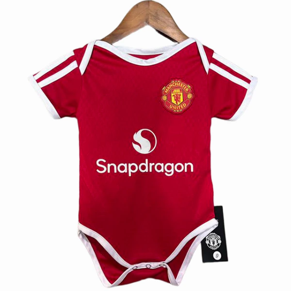 Casa Onesies Niños Manchester United 2026 2027 Rojo Manchester United Niños Camiseta 2026 2027 Casa Roja - Camiseta Manchester United Niños | tiendasdefutboles