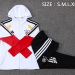Chaqueta Con Capucha Francia 2026 Blanco Amarillo Negro