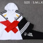 Chaqueta Con Capucha Niños Francia 2026 Blanco Amarillo Negro