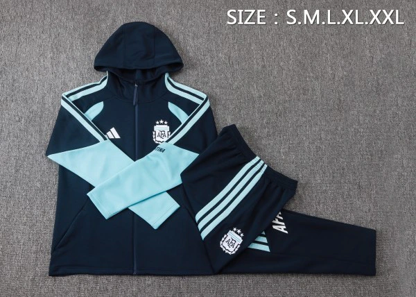 Conjunto Completo Chaqueta Con Capucha Argentina 2026 Azul Marino Argentina Conjunto 2026 Azul - Argentina Barata | tiendasdefutboles