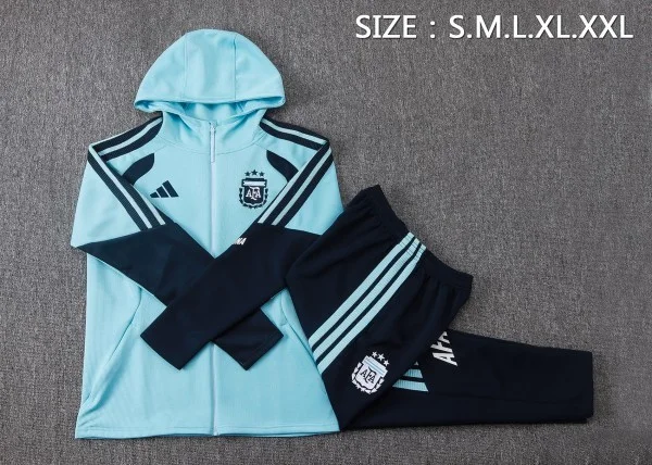 Conjunto Completo Chaqueta Con Capucha Argentina 2026 Azul Argentina Conjunto 2026 Azul - Argentina Barata | tiendasdefutboles