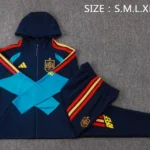Conjunto Completo Chaqueta Con Capucha España 2026 Azul Marino