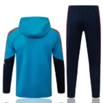 Conjunto Completo Chaqueta Con Capucha España 2026 Azul Rojo