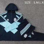 Conjunto Completo Chaqueta Con Capucha Niños Argentina 2026 Azul