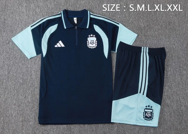 Conjunto Completo Polo Argentina 2026 Azul I Marino Argentina Conjunto 2026 Azul - Argentina Barata | tiendasdefutboles