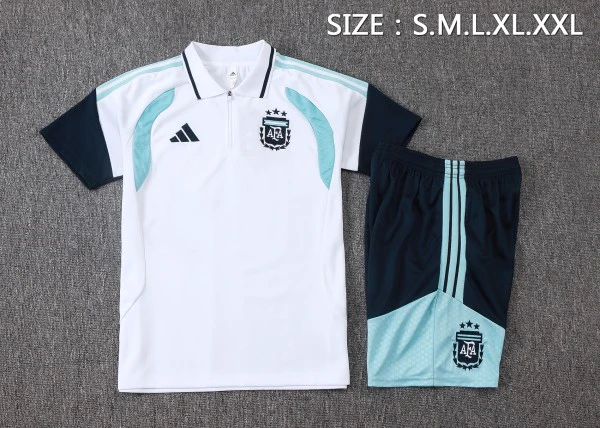 Conjunto Completo Polo Argentina 2026 Blanco Azul Argentina Conjunto 2026 Blanco - Argentina Barata | tiendasdefutboles
