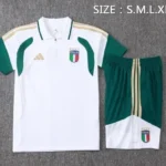 Conjunto Completo Polo Italia 2026 Blanco I Verde