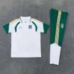 Conjunto Completo Polo Italia 2026 Blanco Verde