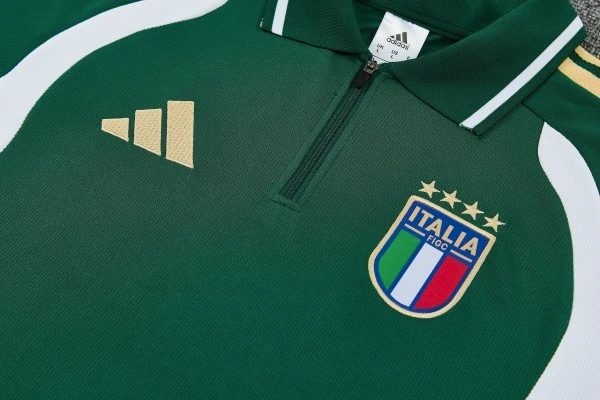 Conjunto Completo Polo Italia 2026 Verde Blanco Italia Conjunto 2026 Verde - Equipación Italia | tiendasdefutboles