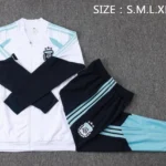 Conjunto Completo Rompevientos Argentina 2026 Blanco Azul Marino