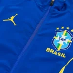 Conjunto Completo Rompevientos Brasil 2026 Azul Amarillo