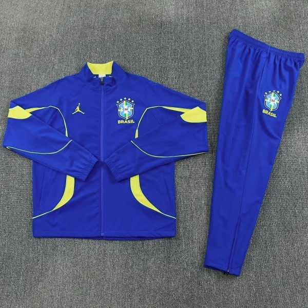 Conjunto Completo Rompevientos Brasil 2026 Azul Amarillo Brasil Conjunto 2026 Azul - Brasil Barata | tiendasdefutboles