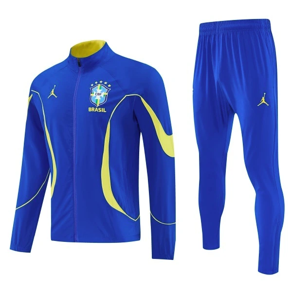 Conjunto Completo Rompevientos Brasil 2026 Azul Amarillo Brasil Conjunto 2026 Azul - Brasil Barata | tiendasdefutboles