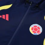 Conjunto Completo Rompevientos Colombia 2026 Azul Amarillo