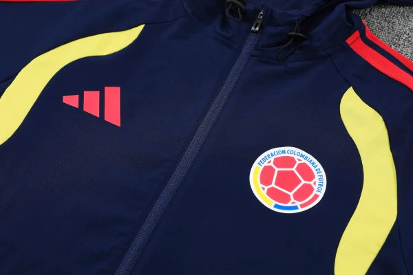 Conjunto Completo Rompevientos Colombia 2026 Azul Amarillo Colombia Conjunto 2026 Azul - Colombia Barata | tiendasdefutboles