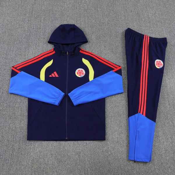 Conjunto Completo Rompevientos Colombia 2026 Azul Amarillo Colombia Conjunto 2026 Azul - Colombia Barata | tiendasdefutboles
